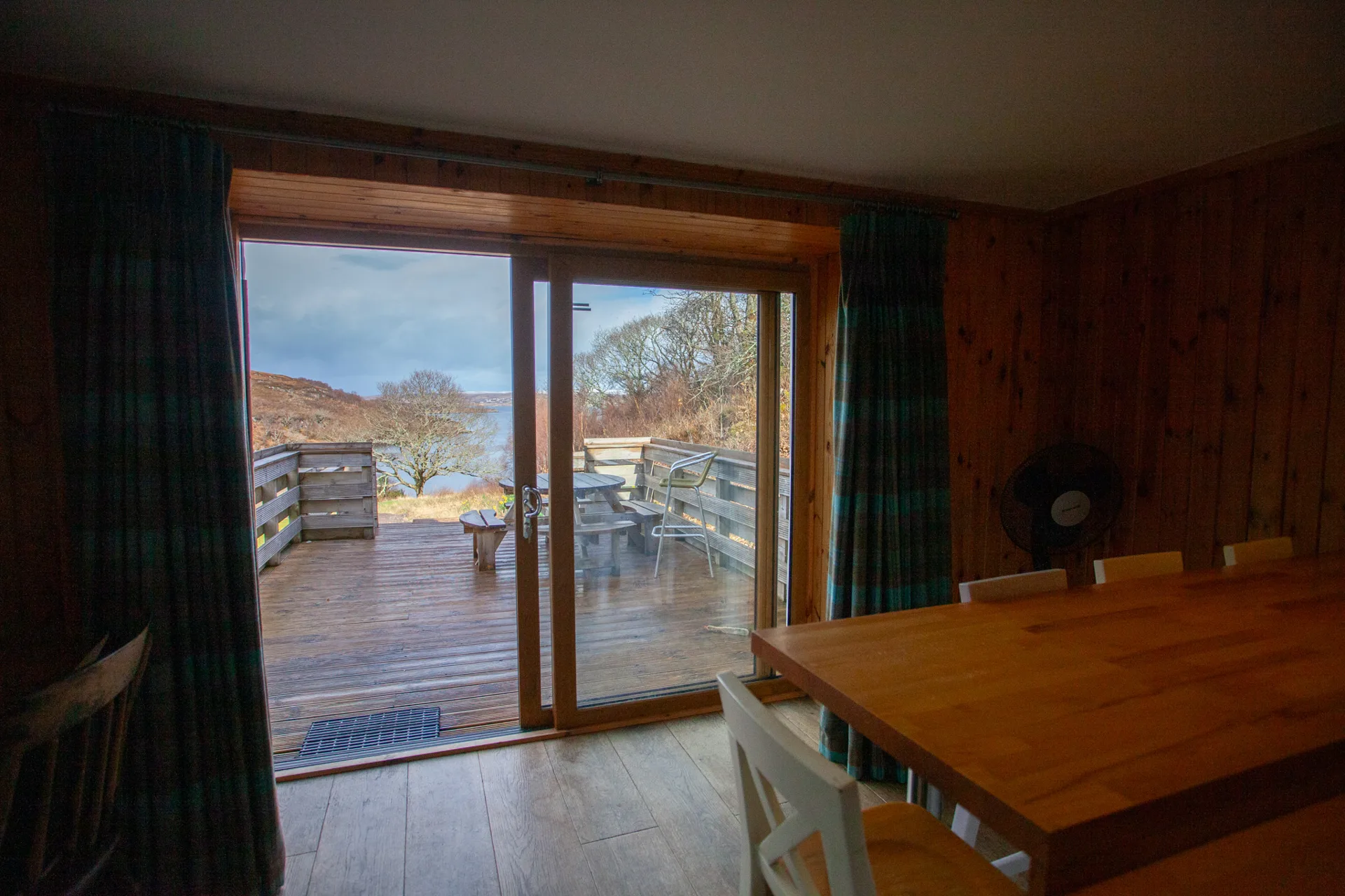 Glenview: Deck doors view